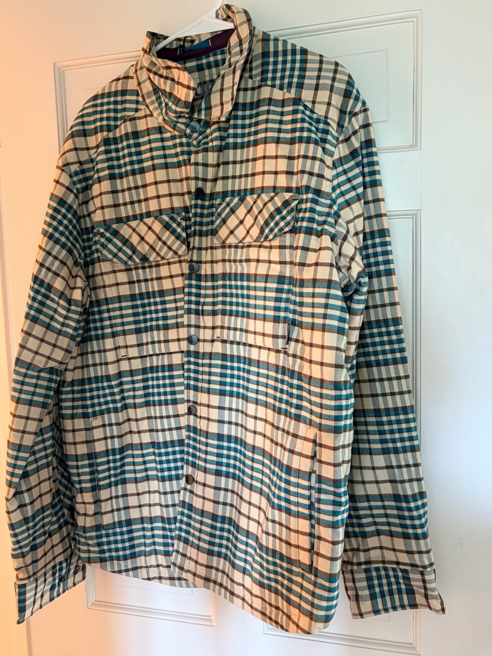 Stio Faded Oak Plaid Men’s Shirt Jacket Overshirt XL- NWT